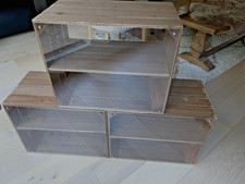 3 Crate Counter Display  Shelves With Acrylic Fronts For Bakery Display