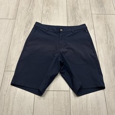 Lululemon Commission Shorts Mens 30 Blue Classic Fit Warpstreme 9" LM7AK3S Golf