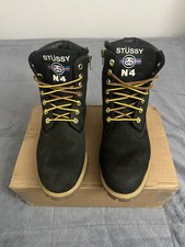 Stussy x Timberland Mens 6-inch Boots Black M...