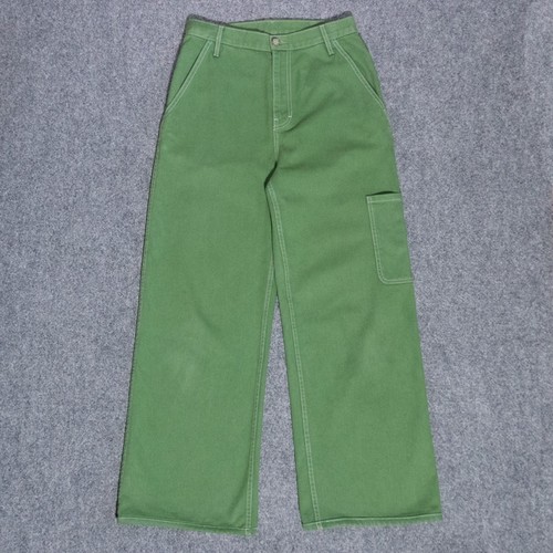 Atelier Delphine Bishti Wide Leg Army Green Utility Pants Women's Small USA