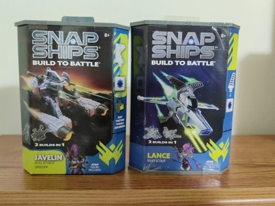 2-PACK Snap Ships 2-in-1 JAVELIN & LANCE space building toy gift