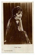 Foto antigua postal estrella de cine estrella de cine de Pola Negri Actres