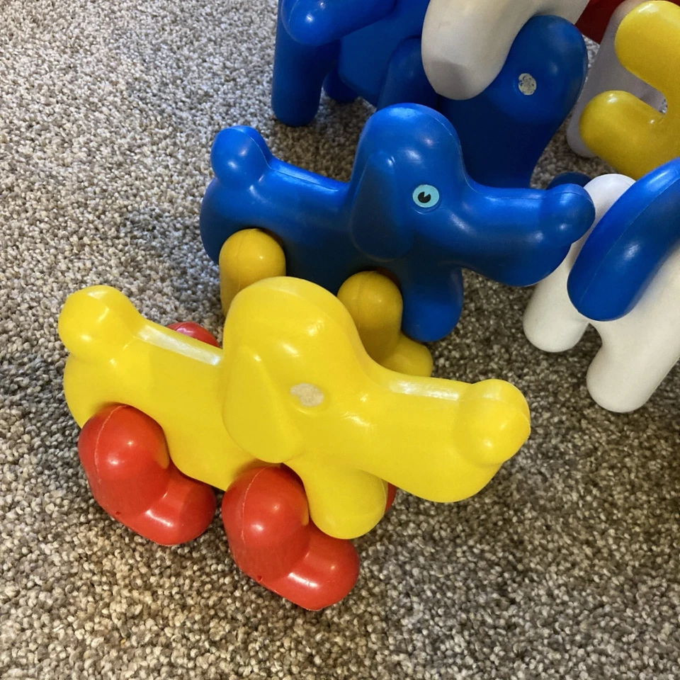 Bloques de construcción de enclavamiento de eslabones de plástico divertidos Ok Play de colección perro caballo Foto 2 de 4