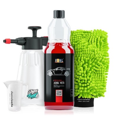 ADBL Yeti Snow Foam Cherry Ice Cream Aktivschaum Set mit Foamer Autopflege 1L