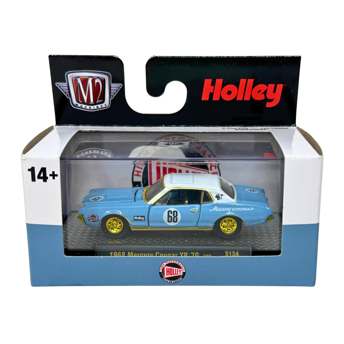M2 Machines Holley 1968 Mercury Cougar XR-7G 302 CHASE 1:64
