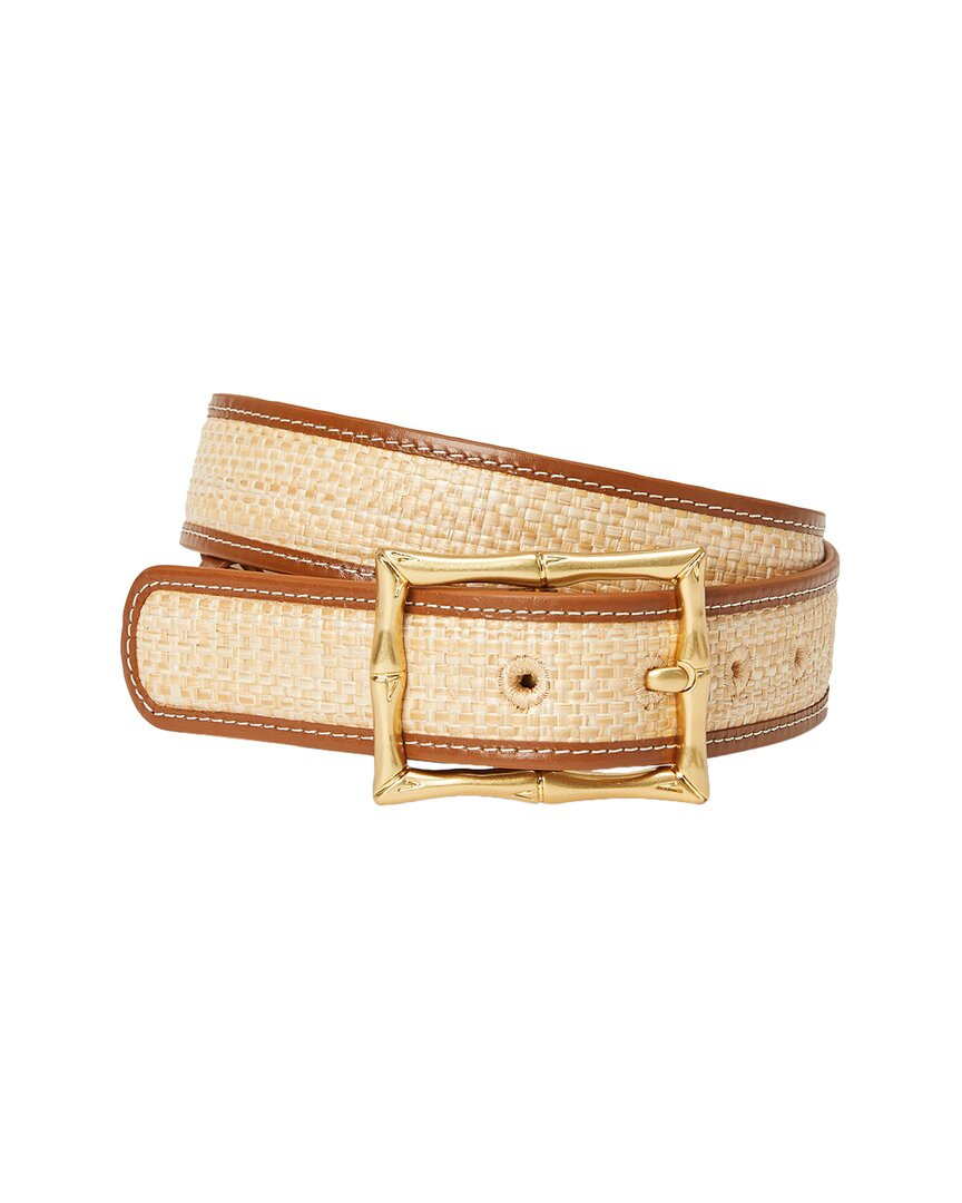 Кожаный ремень J.Mclaughlin Ocean Drive Женский бежевый Xs