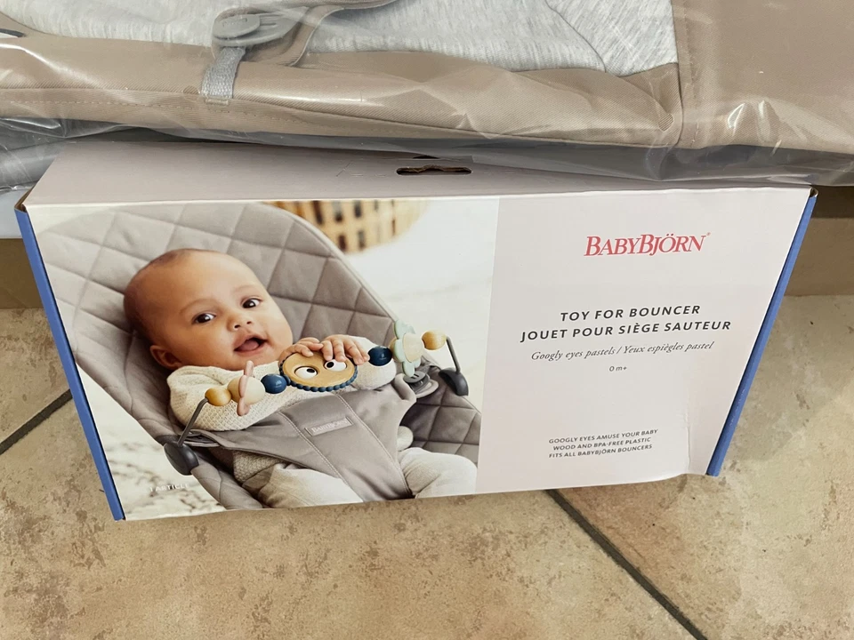 BabyBjörn Balance Soft. Wo/Jer.  Barra de juguete Bouncer beige/gris incluida Foto 4 de 4