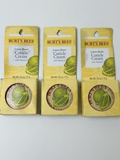 Lot Of 3 Burt's Bees Cuticle Cream Lemon Butter 0.6 Ounce Pack of 3
