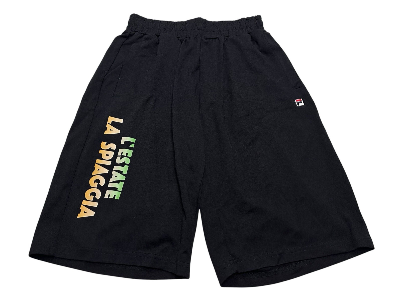 Pantaloncini sportivi donna FILA linea bianca 11" taglia large nero F11M218101F