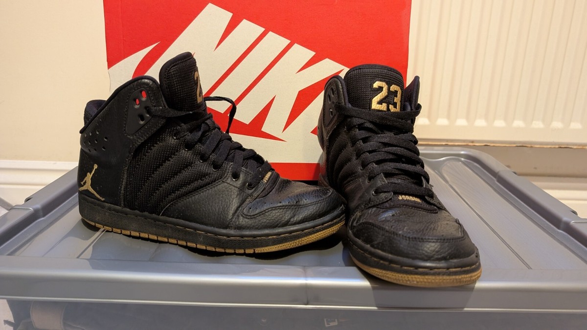 air jordan flight black and gold