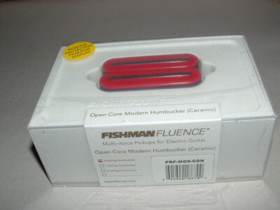 Fishman Fluence PRF-M06-CDN Open Core 6 String Pickup  Ceramic  RED / NICKEL