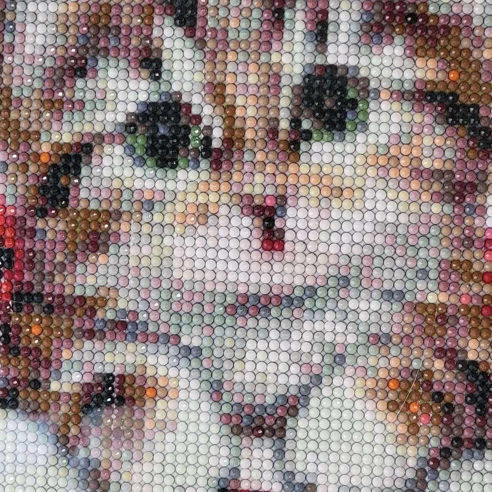 PINTURA DIAMANTE PUNTOS 3D Gatito Gatito Gato Ladybug en Taza de Té Compite 14" Brillo Foto 2 de 4