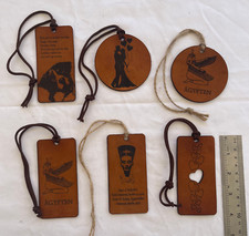 Natural Leather Printed Bookmark-Variety