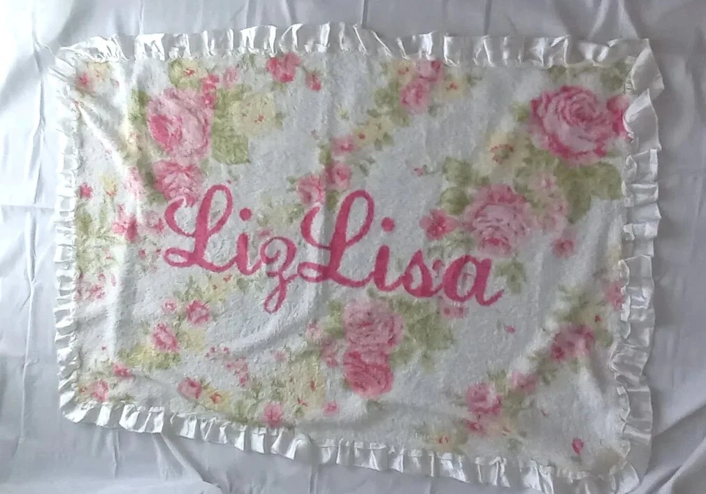 Liz Lisa Women's Blanket Knee Blanket White Floral Pattern