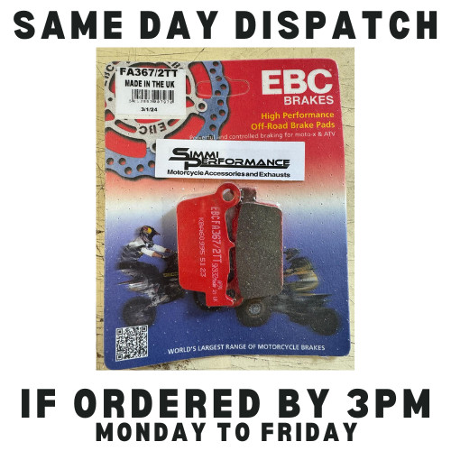 EBC Rear TT Brake Pads fits Beta RR 450 Enduro  2005 to 2007