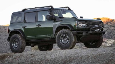 2022 Ford Bronco Everglades Dark Green High Res Wall Decor Print Photo Poster