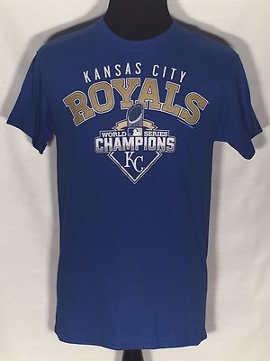 Kansas City Royals 2015 World Series Champions MLB Baseball Team Blue  T-shirt