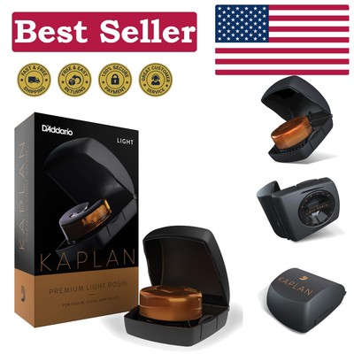 Kaplan  Light Violin Rosin with Case - Less Dust, More Performance