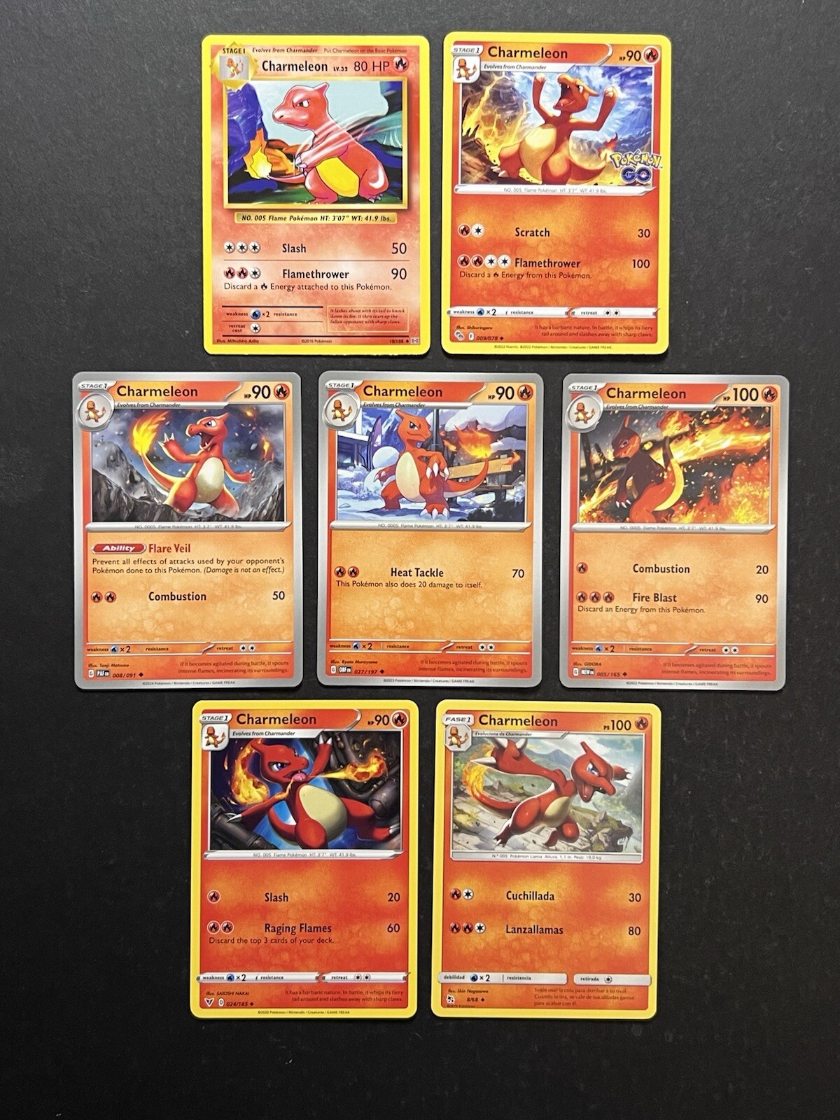 7 Charmeleon Pokemon Card Collection XY SM SWSH SV PTCG A3