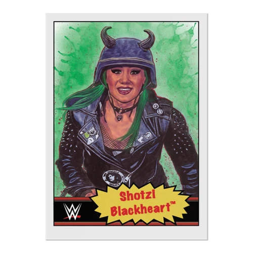 TOPPS WWE LIVING SET #87 SHOTZI BLACKHEART 