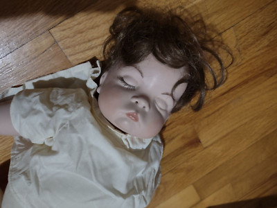 ''Sugar Britches'' repro Porcelain Baby Doll, JH 1992, 19 inches