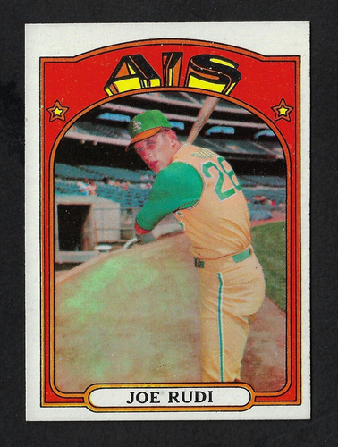 1972 Topps Baseball Card #209 Joe Rudi – Oakland Athletics | eBay