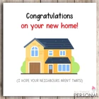 Congratulation New Home Card Adult Friend Rude Joke Comedy Funny Humour Card
