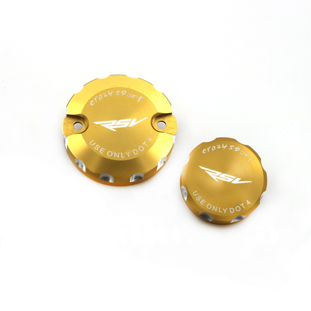 APRILIA RSV TUONO 1000 RR BRAKE RESERVOIR COVERS IN RED - Podium Racing - Foto 3