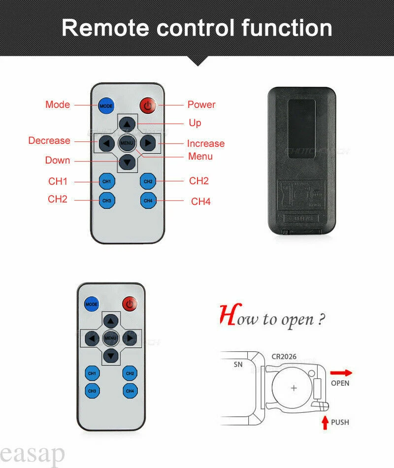 9" QUAD SPLIT MONITOR SCREEN 4x REAR VIEW BACKUP CCD CAMERA SYSTEM FOR TRUCK RV - Image 3 of 4