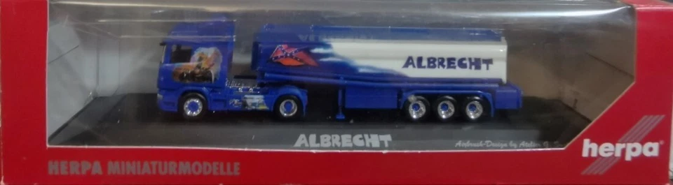 HERPA 120753 Camion cisterna autoarticolato 5 assi SCANIA R HLSZ "ALBRECHT" - H0 - Immagine 2 di 4