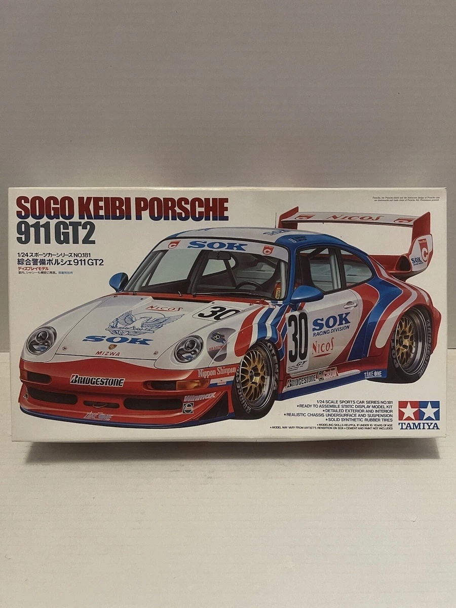 Maquette Tamiya 1/24 - Porsche 911 GT2 Sogo Keibi (Réf 24181) - Vintage Neuve