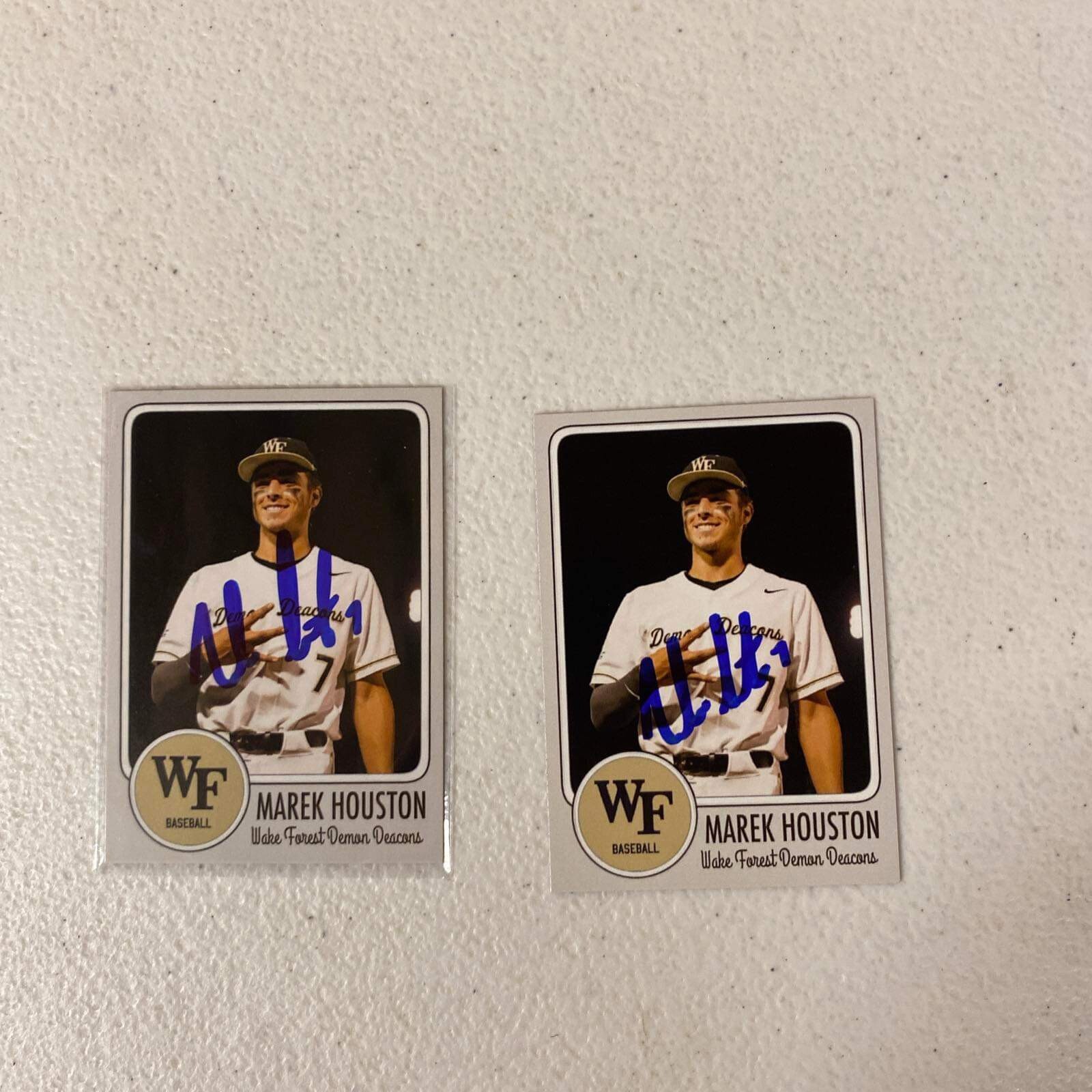 Marek Houston Autographed Wake Forest Baseball Card! ACEO Baseball Card
