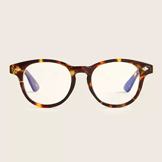 39 JCREW Round blue light glasses TORTOISE READER eBay