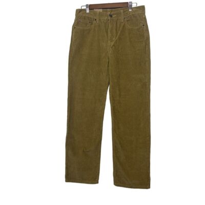 Levi's Low Pro Corduroy Straight Leg Pants Tan Brown Women's Casual Wear 29x30