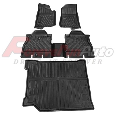 TPE Car Floor Mats & Cargo Liners for 2018-24 Jeep Wrangler JL Unlimited 4-Door