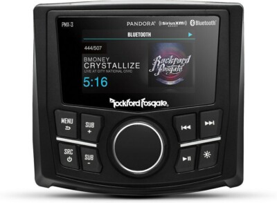 Rockford Fosgate PMX-2 Compact Marine Digital Media Receiver w/ 2.7'' Display