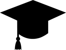 New Graduation Cap Vinyl Decal for walls crafts Cups Pick The Size Color