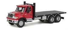 Walthers-Acc International(R) 7600 3-Axle Red Flatbed Truck - HO Scale Model