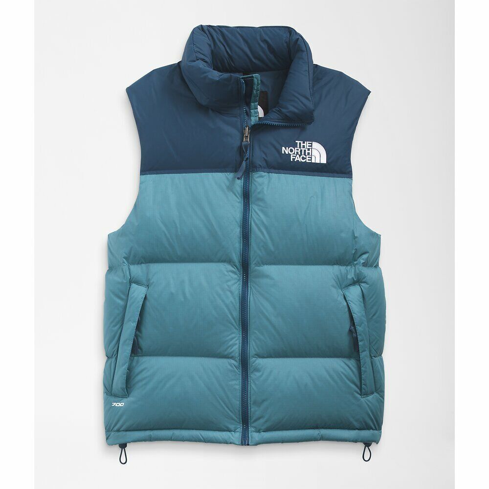 The North Face 1996 Retro Nuptse Puffer Down Vest Storm Blue Size