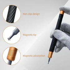 HengTianMei Precision Screwdriver Set 12 in 1 Small Magnetic Screwdriver Set ...