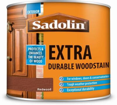 1l Sadolin extra Lösungsmittel Ölbasis Außen Innen Holzfleck Redwood
