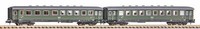 Piko Spur N 40623 - 2Er Set SchüRzeneilzugwagen 2./3. Kl. Und 3. Kl. Drb Ii (Dr)