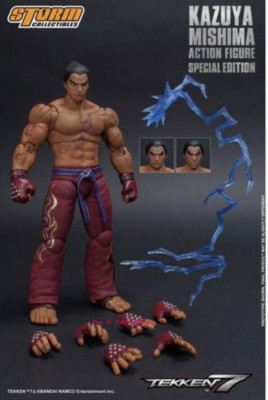 Storm Toys Tekken7 Kazuya Mishima Red Color 1/12 Scale Action Figure INSTOCK