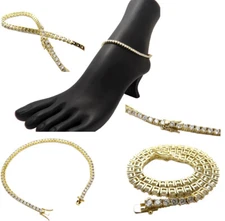 New Women's Fashion Anklet 3mm/10" Cubic Zirconia Tennis Chain Anklet RAK77