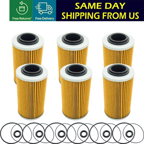 6 PC for SeaDoo 4Tec Oil Filter & ORing Kit GTI GTS GTX RXT RXT X