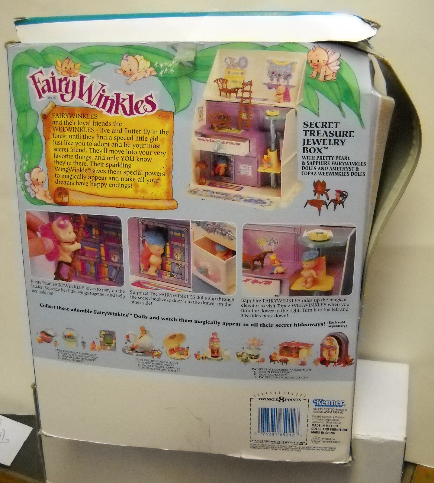 1657 MIB Vintage Kenner Fairy Winkles Secret Treasure Jewelry Box SEE