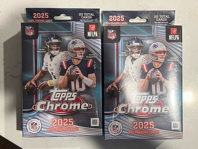 Topps Chrome 2025 NFL Hanger Box (2 boxes)