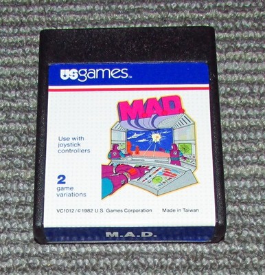 M.A.D. for Atari 2600 (Very Clean & Tested) Fast Shipping! Authentic