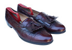 Salvatore Ferragamo Burgundy Brown Leather Kiltie Tassel Loafer Dress Shoe 11.5 — photo 2
