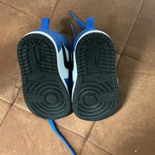 Jordan Unisex Kids Mid Top Lace-Up Sneakers Blue/White/Black Size 4 C